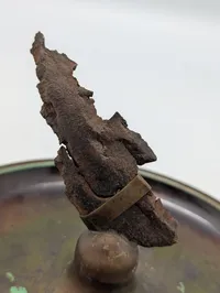 Vintage askebæger i metal med monteret granatsplint
