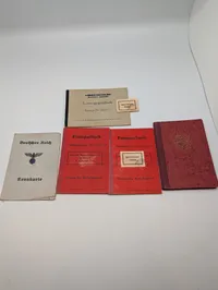 Samling af tyske dokumenter fra det 20. århundrede inkl. Kennkarte
