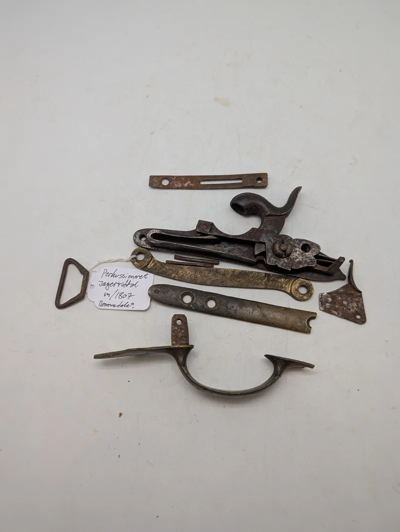 Reservedele til dansk m/1807 Jægerriffel, percussionsombygget