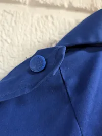Vintage FDJ (Freie Deutsche Jugend) blå arbejdsjakke med broderet emblem Østtyskland DDR