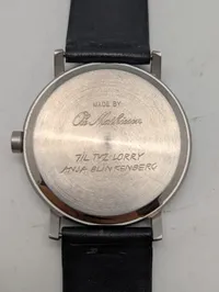 Ole Mathiesen armbåndsur med grafisk urskive