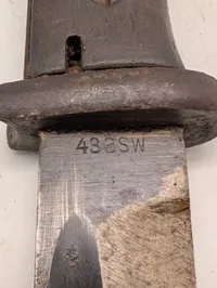 Tysk Mauser K98 Bajonet med Trægreb