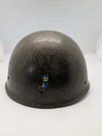 Swedish M37/65 Steel Military Helmet with Three Crowns Decal