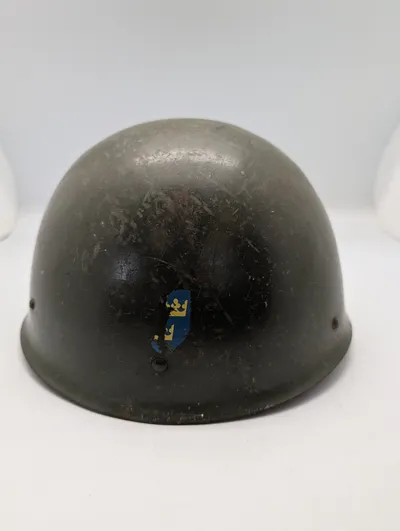 Swedish M37/65 Steel Military Helmet with Three Crowns Decal