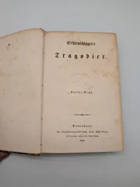 Adam Oehlenschläger, Tragodier,  1849  forfatterens signatur på titelbladet