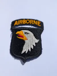 US Army 101st Airborne Division "Screaming Eagles" Broderet Patch WW2