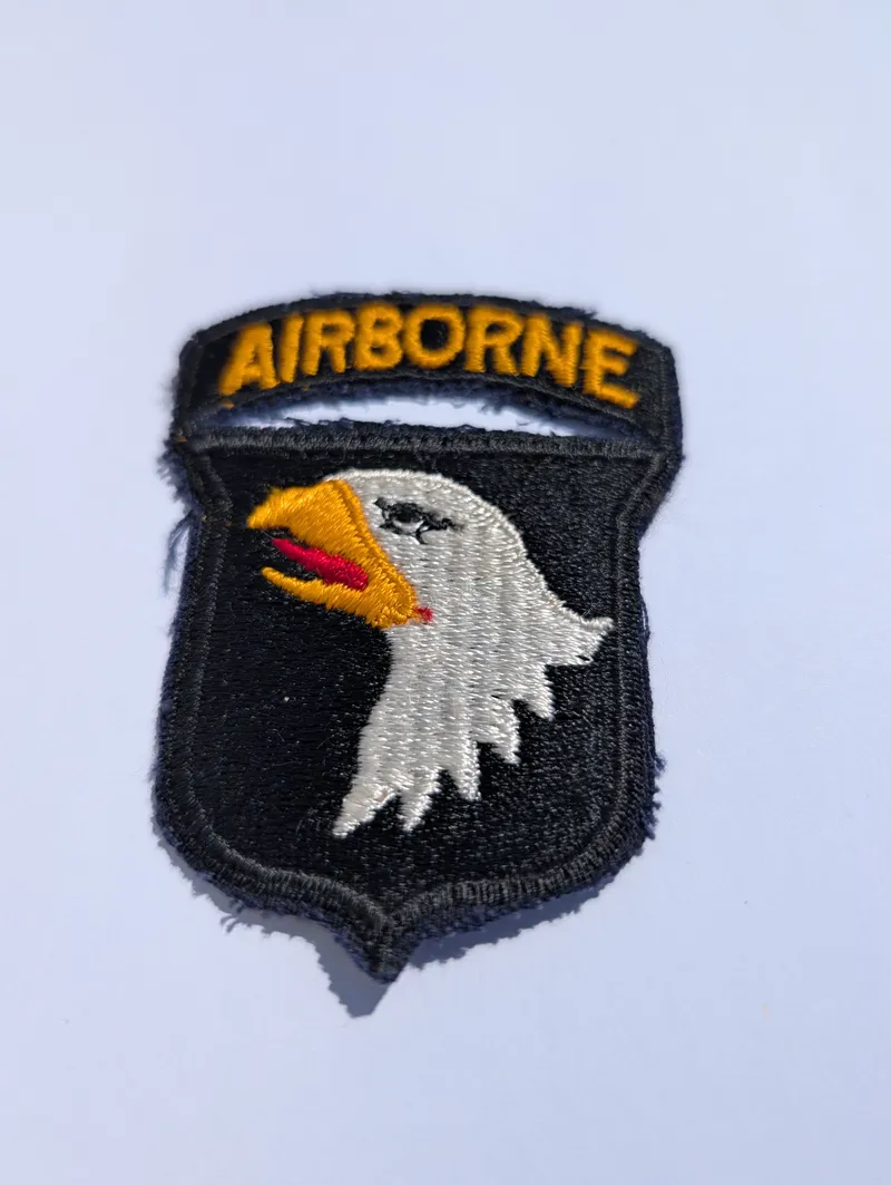 US Army 101st Airborne Division "Screaming Eagles" Broderet Patch WW2