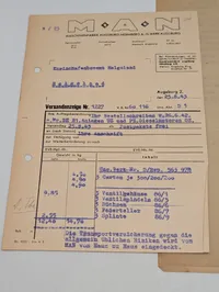 M.A.N. Augsburg og Kriegsmarine dokumenter fra 2. verdenskrig
