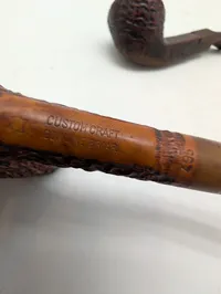 Sæt med 3 vintage piber herunder Navigator og Custom Craft
