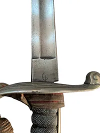 Dansk M1858 officerssabel med portepé