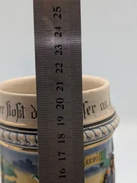 German Regimental Lithophane Beer Stein, Feld-Artill Regt.