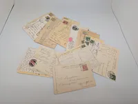 Large Collection of Vintage International Postcards Sendt til Grevinde Hamilton 