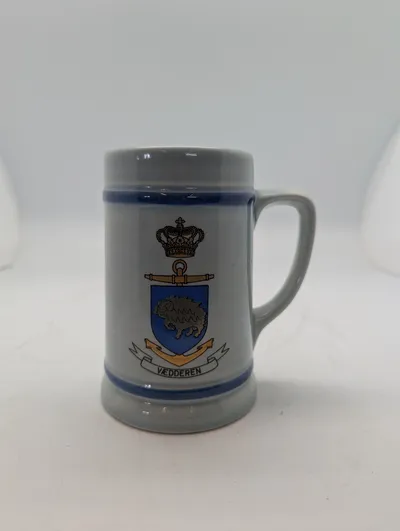 Royal Danish Navy Vædderen Ceramic Beer Stein