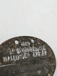 Tysk WWII SS-Sturmbrigade Wallonien Erkennungsmarke (ID-skilt) ORIGINAL
