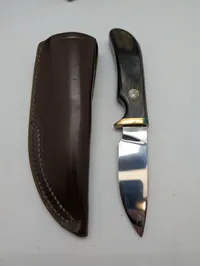 Smith & Wesson Fixed Blade Knife with Leather Sheath and Original Box