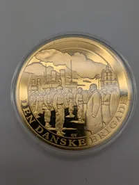 Den Danske Brigade Forgyldt Mindemedalje