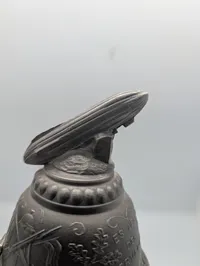 Tysk Militær Reservist Ølkrus med Zeppelin-låg, 1912-13 Tondern (Tønder) 
