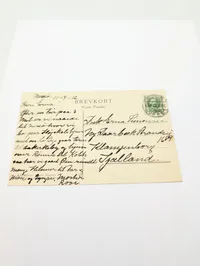 Vintage Danish Postcard, Bornholmske Nationaldragter Folk Costumes