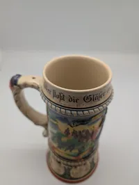 German Regimental Lithophane Beer Stein, Feld-Artill Regt.
