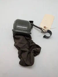Militær Messingfanger til Maskinpistol Svensk WW2 med Lærredspose