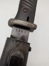 Tysk K98 Bajonet med Metalskede
