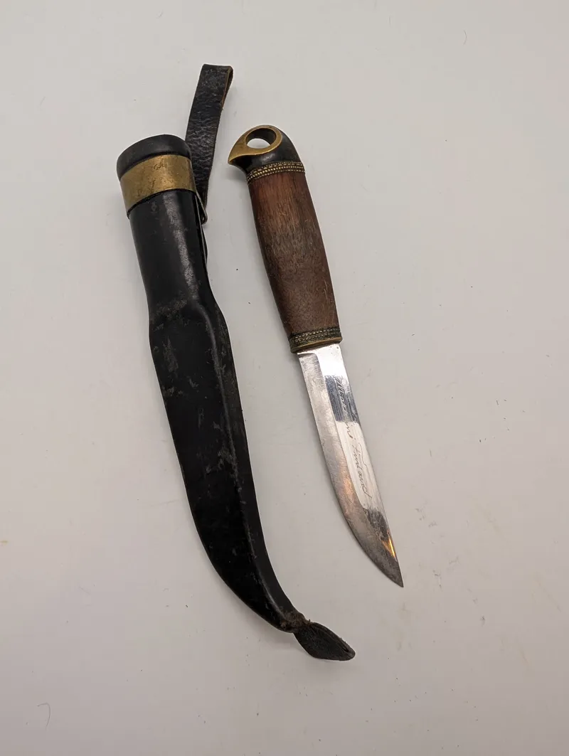 J. Marttiini Finland Puukko Knife with Leather Sheath