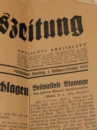 Rheinische Landeszeitung Volksparole Avis, 1. oktober 1935