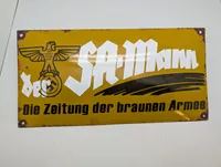 Emaljeskilt for Der SA-Mann - Die Zeitung der braunen Armee