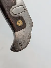Dansk Model 1889 Krag-Jørgensen Bajonet med Enhedsmærkning