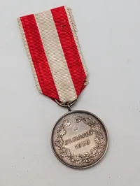 Dansk Genforeningsmedalje 1920, Christian X, sølv, givet til udlændinge, ekstremt sjælden 