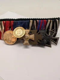 Tysk medaljegruppe med Jernkorset 1914 og 1936 Olympisk medalje