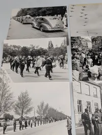 Samling af 15 historiske sort-hvide fotografier fra besættelsestiden i Danmark, optryk