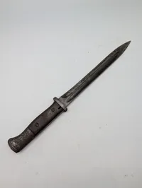 Antik tysk Mauser M1884/98 bajonet med trægreb