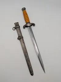 F.W. Höller Solingen tysk officersdolk fra hæren med skede, original 