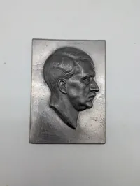 German Third Reich Era Adolf Hitler Profile Relief Plaque 