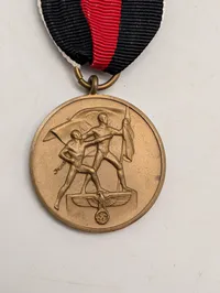 Tysk 1. Oktober 1938 Medalje (Sudetenland-medalje) med bånd