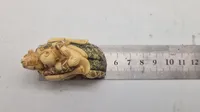 Antik JAPANESE HAND CARVED EROTIC NETSUKE FIGURES EDO / MEIJI PERIODE 