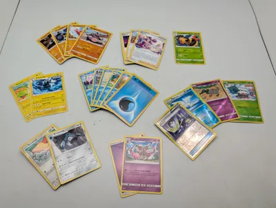 Samling af Pokémon TCG-kort, diverse serier