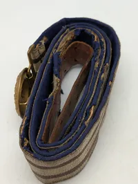 Tysk WW1  officersbælte med forgyldt spænde,  monogram