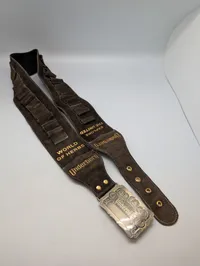 Underberg Vintage Bæltespænde med Brun Ruskindslæderrem