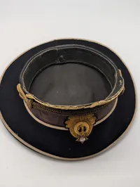 Sovjetisk Flådeofficers Kasket med Hammer og Segl Emblem