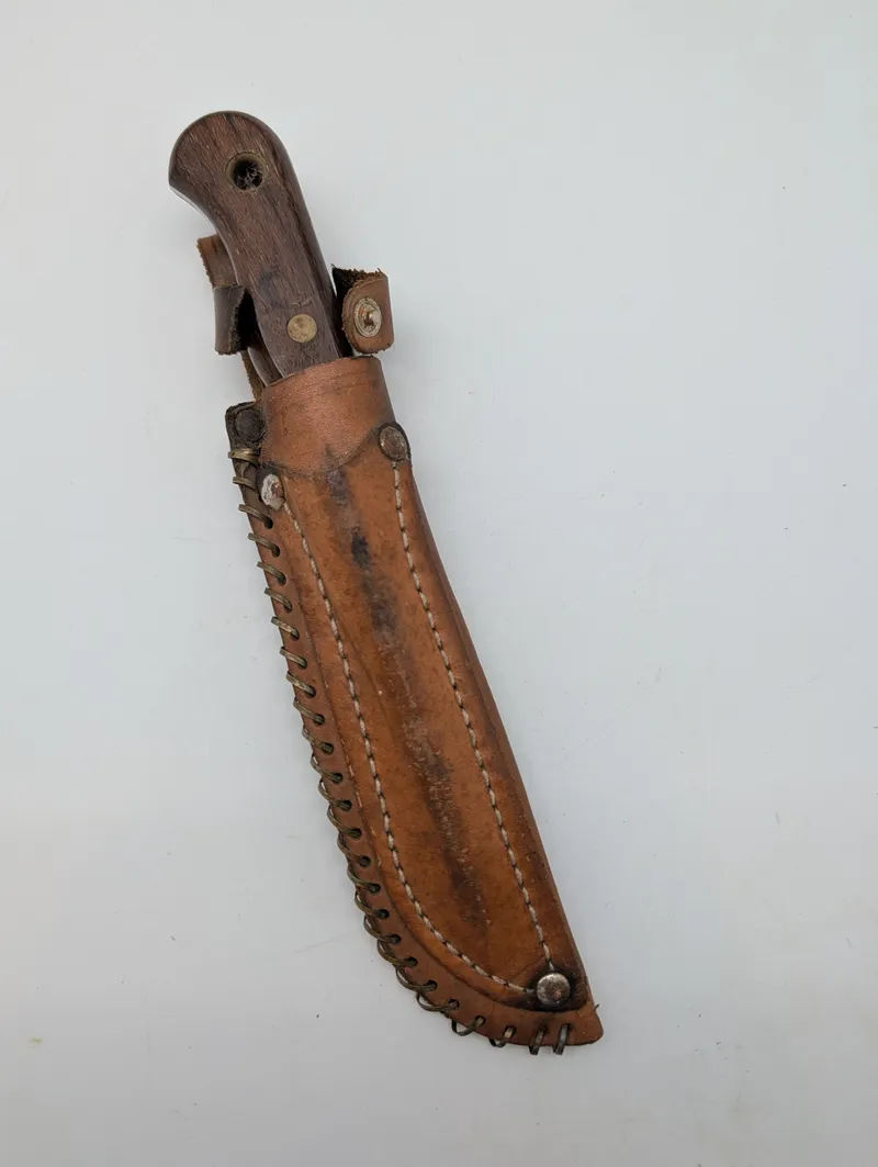 Erling Vangedal Danish Scout Knife with Leather Sheath