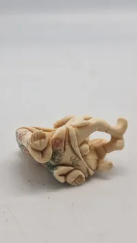 Antik JAPANESE HAND CARVED EROTIC NETSUKE FIGURES EDO / MEIJI PERIODE 