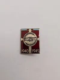 Danish WWII Resistance Commemorative Enamel Pin 1940-1945