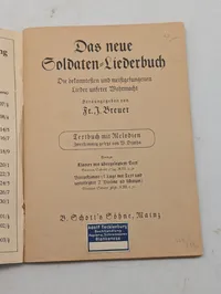 Das Neue Soldaten Liederbuch, tysk sangbog fra 2. verdenskrig