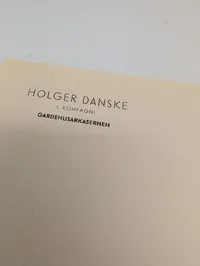 Holger Danske Modstandsgruppe Brevpapir og Kuvert