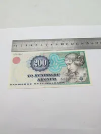 Danmark 200 Kroner Seddel, Serie 1997, Johanne Luise Heiberg