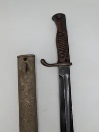 Tysk M1898/05 'Butcher' bajonet med skede