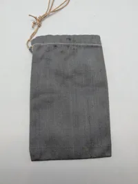 Dansk militær lærredspose med krone-stempel og årstal 1917