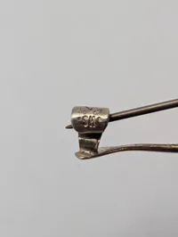 S.H. Sølvbroche med Blomstermotiv